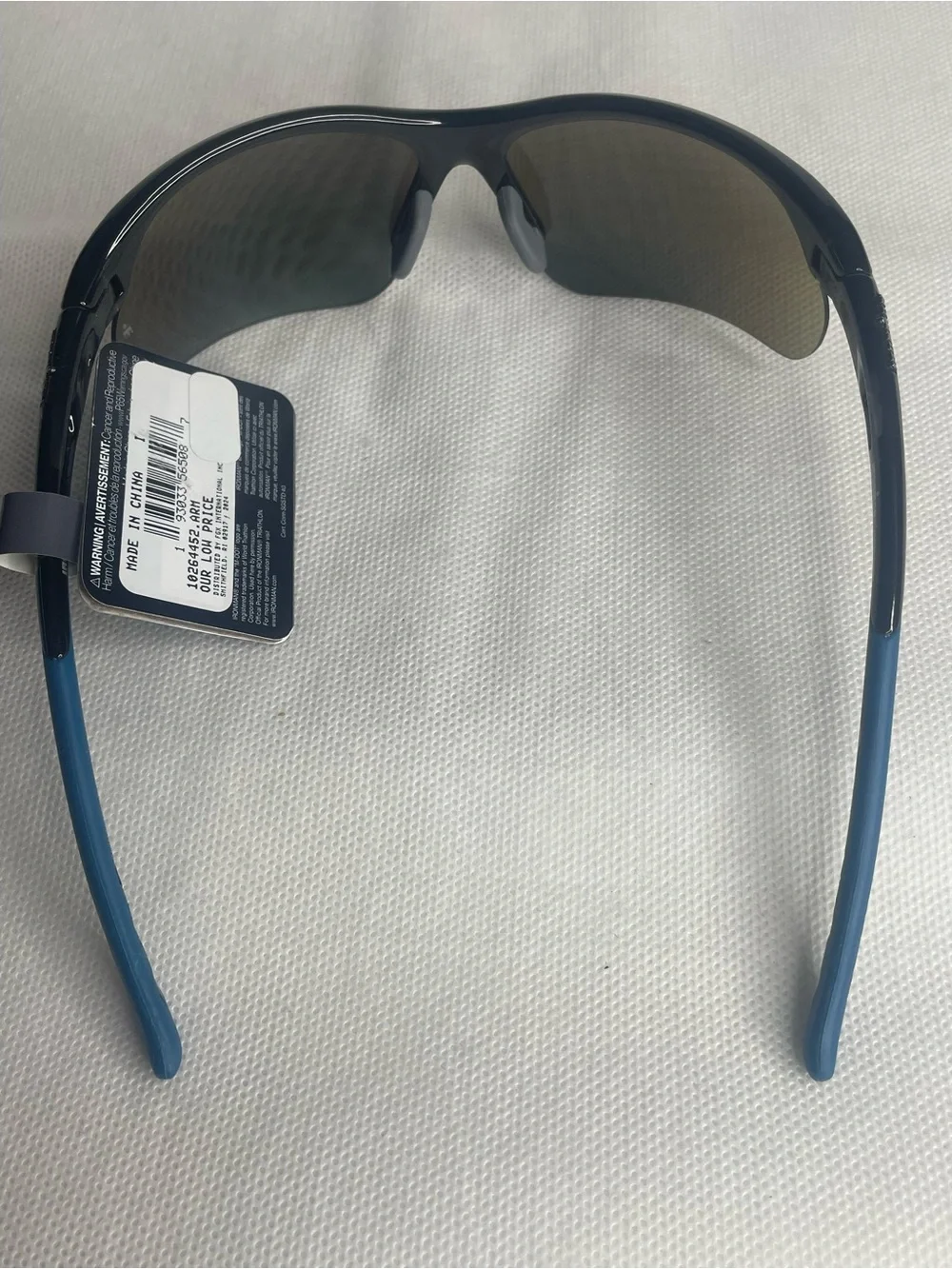 Ironman Ambition Blade Wrap Sports Sunglasses Crystal Gray Sapphire Blue SR0824